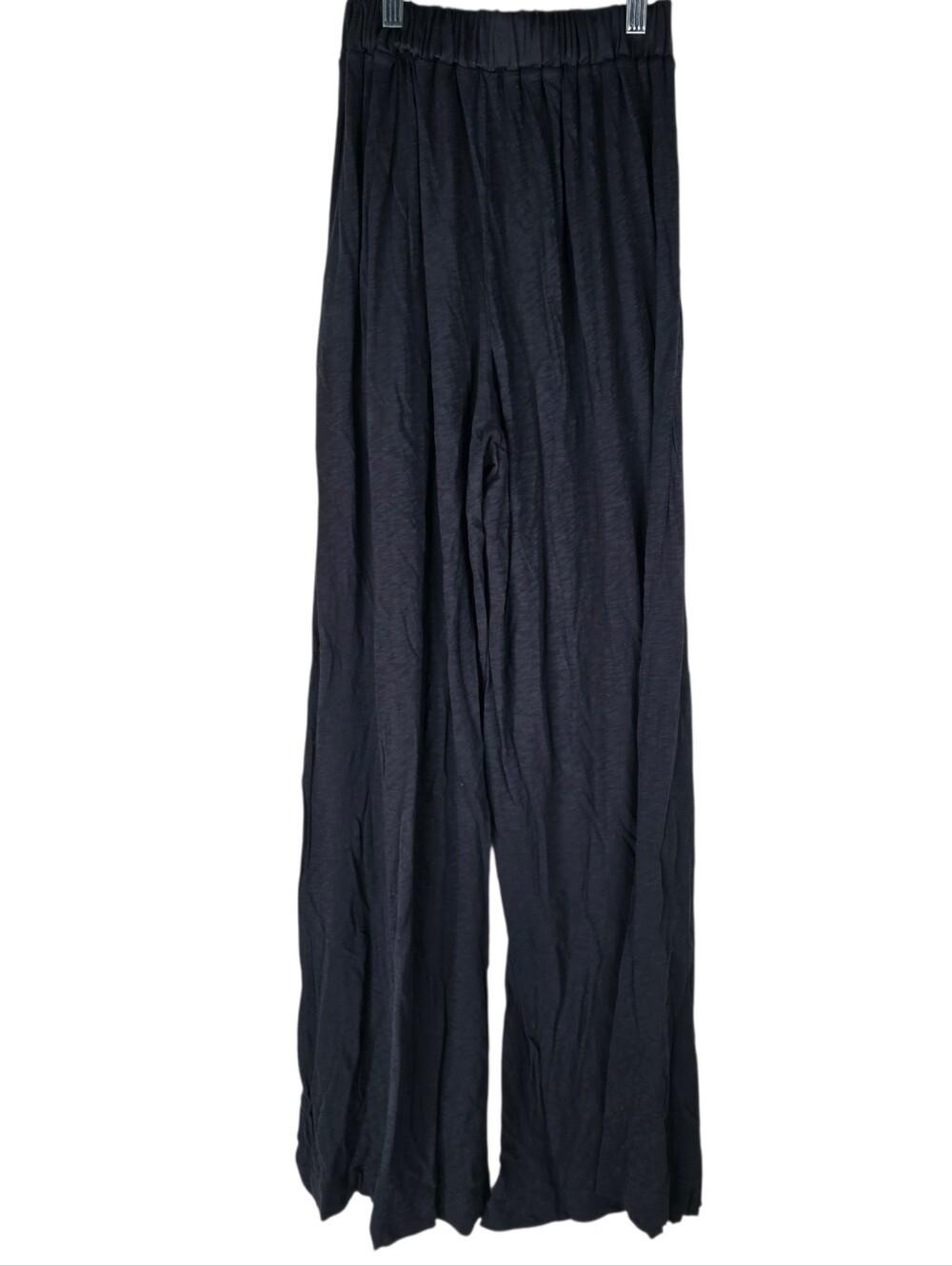 Laird Womens Small LONG Tall Wide Leg Black Flare Yoga Pants